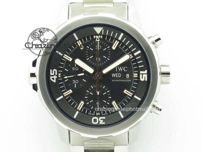 MIROTIME 0104 FastDry Portofino IW356501 SS V3 MK 1:1 Best Edition Black Dial On SS Mesh Bracelet MIYOTA 7195